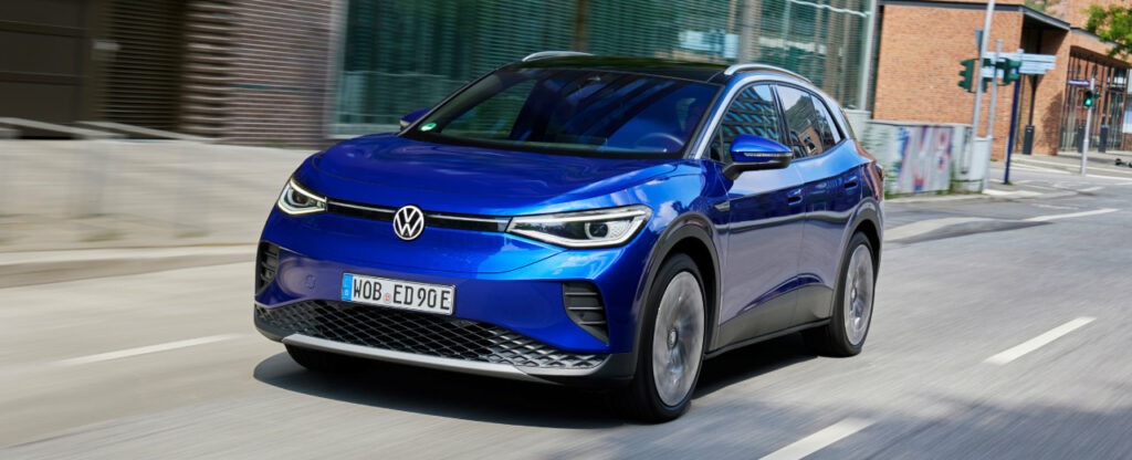 volkswagen id.4 voiture société électrique
