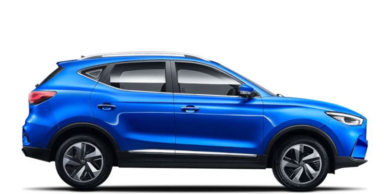 voiture mg zs bleue